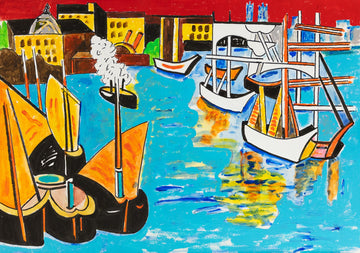 Boats in Harbor at Toulon, France